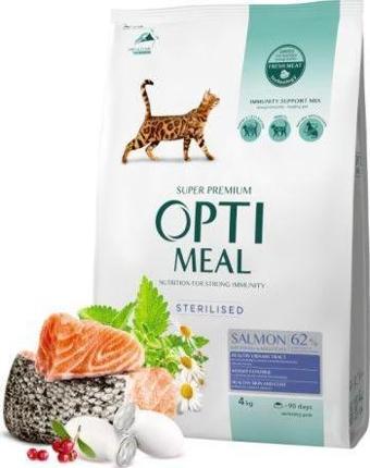 Optimeal Somonlu Kısırlaştırılmış Kedi Mam. 4 Kg