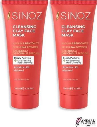 Sinoz Arındırıcı Kil Maskesi 100 Ml X 2