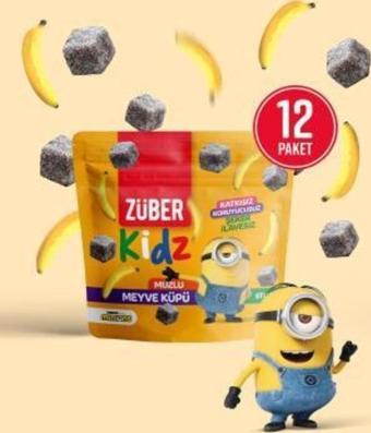 Kidz Meyve Küpü Muzlu - 12 Adet x 49 gr