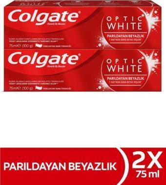 Colgate Optic White Parıldayan Beyazlık Beyazlatıcı Diş Macunu 2 X 75 Ml