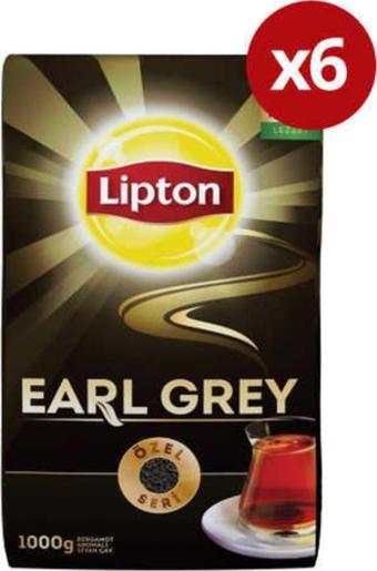 Lipton 6 Adet Earl Grey Dökme Çay 1000Gr