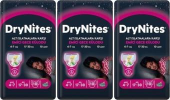 Huggies Drynites Kız Gece Emici Külodu 4-7 Yaş 30 Adet