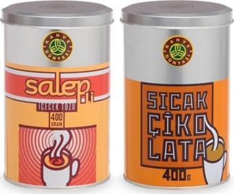 Kahve Dünyası Salep Ve Sıcak Çikolata 400 Gr*2 Deneme Paketi 2 Li-Teneke Kutu