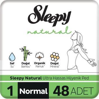 Sleepy Natural Ultra Hassas Hijyenik Ped Normal 48 Adet Ped