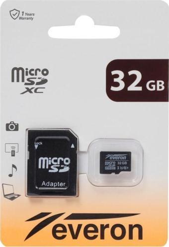 Everon 32GB Micro SD Hafıza Kartı  Adaptörlü