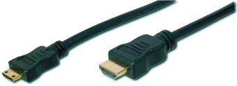 Assmann Digitus 2m Altın Uçlu HDMI Kablo (Mini HDMI - HDMI)