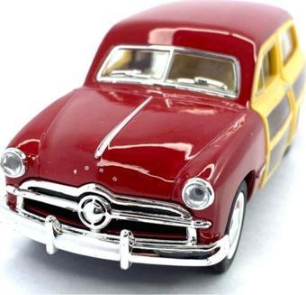 Kinsmart 1949 Ford Woody Wagon Çek Bırak 5İnch. Lisanslı Model Araba Oyuncak Araba 1:40