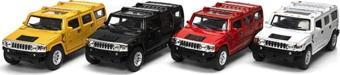 Oyuncak Store 2008 Model Hummer H2 Suv - Çek Bırak 5İnch. Lisanslı Model Araba Oyuncak Araba 1:40 Ölçek