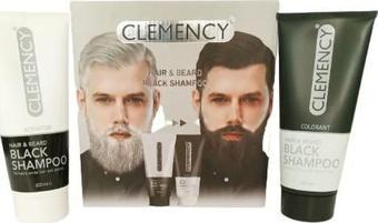 Clemency Saç ve Sakal İçin Siyah Şampuan 200+200 ml