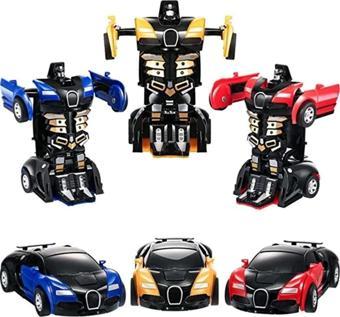 Oyuncak Store Transformers Robot Çek Bırak Araba - Kendinden Robota Dönüşebilen Araba Bugatti