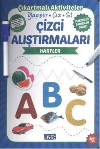 Çizgi Alıştırmaları - Harfler - Ülkü Unsu - Parıltı Yayınları