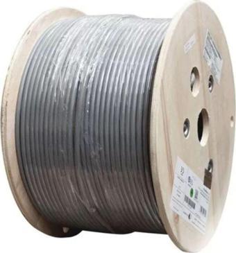Cat6 F/Utp Bakır Lan Veri Kablosu 500mt 23 Awg Gri PVC