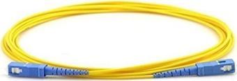 Fiber Optik Patch Kablo SC/SC Simpleks SM 10mt Patch Cord Sarı