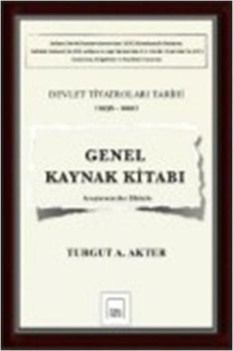 Genel Kaynak Kitabı - Turgut A. Akter - Mitos Boyut Yayınları