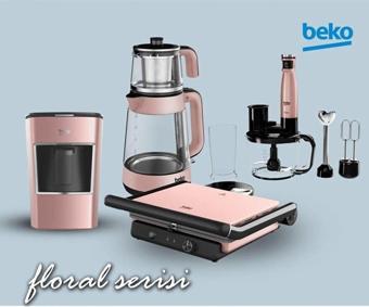 Beko Floral Rose Gold Serisi Küçük Ev Aleti Çeyiz Seti