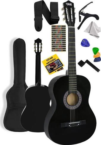 Midex CG-36BK Kaliteli 36 İnç 3/4 Junior Çocuk Gitarı 8-12 Yaş Arası (Çanta Askı Pena Metod)