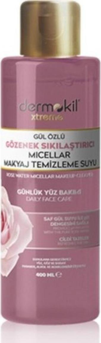 Dermokil Gül Özlü Gözenek Sıkılaştırıcı Mıcellar Makyaj Temizleme Suyu 400 Ml