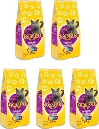 Econature Gurme Yetişkin Kedi Maması 1 Kg X 5 Adet