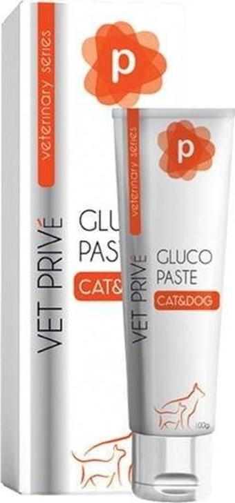 Vet Prive Veterinary Gluco Paste Kedi ve Köpekler için Eklem Desteği Malt Macunu 100 gr