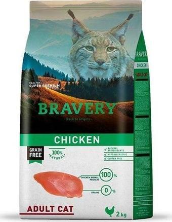 Bravery Adult Tavuklu Yetişkin Kedi Maması 2 Kg