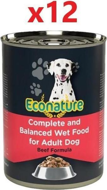 Econature Sığır Etli Yetişkin Köpek Konservesi 400 Gr x 12 Adet