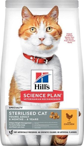 Hill's Science Plan Young Sterilised Tavuklu Kısırlaştırılmış Kedi Maması 1.5 Kg