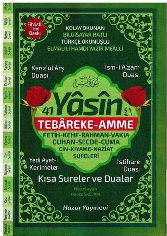 41 Yasin Tebareke  Amme - Hatice Sağlam - Huzur Yayınevi