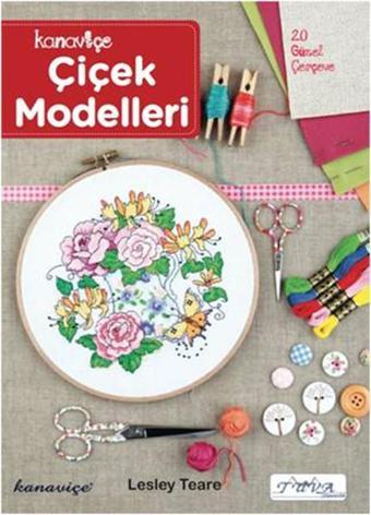 Kanaviçe Çiçek Modelleri - Lesley Teare - Tuva Tekstil