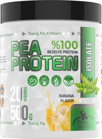 Torq Nutrition Pea Protein %100 Bezelye Proteini 500 Gr - Muz