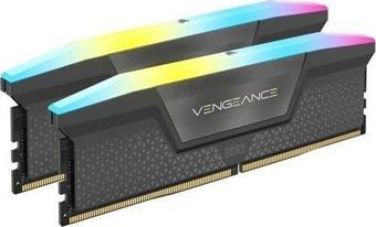 CORSAIR CMH32GX5M2E6000C36 32GB (2x16) DDR5 6000 Mhz CL36 VENGEANCE RGB BLACK SOGUTUCULU BELLEK