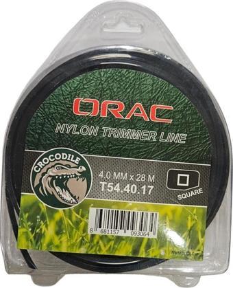 Orac 4.00 mm 28 mt.Kare Siyah Tırpan Misinası