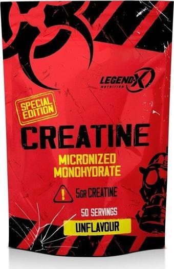 Legend-X Nutrıtıon Kreatin Monohidrat Aromasız Amino Asit 50 Servis 250 Gr