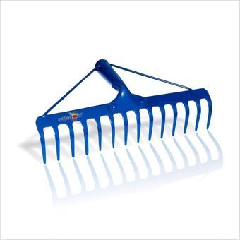 M3Decorium Hafif 900Gr 14 Diş Çelik Profesyonel Burgulu Bahçe Tarla Tırmık Tırmığı
