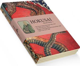 Hokusai 4'lü Defter Seti 5 - Ghosts Series I - Çizgisiz - 64 Sayfa - 14x21cm