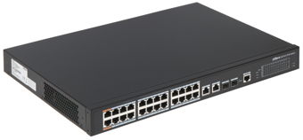 DAHUA PFS4226-24ET-240-V3 24FE PoE Port  (24xPoE 240W), 2x Combo SFP, 2Port Gigabit Uplink, Yönetilebilir  Switch