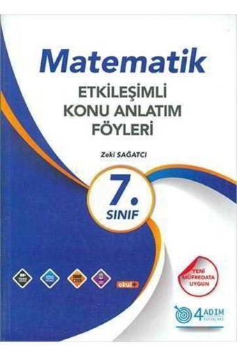 4 Adım Yayınları 4 Adım 7.Sınıf Matematik Etkileşimli Konu Anlatım Föyleri - 4 Adım Yayınları