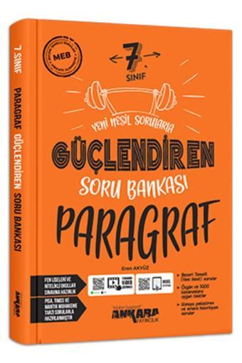 Ankara Yayıncılık 7. Sınıf Paragraf Güçlendiren Soru Bankası - Ankara Yayıncılık