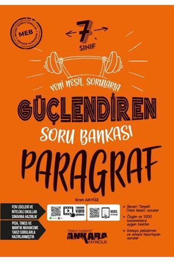 Ankara Yayıncılık 7. Sınıf Paragraf Güçlendiren Soru Bankası 2023-24 Dönemi - Ankara Yayıncılık