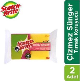 Scotch Brite Yeşil Çizmez Sünger 2'li Paket