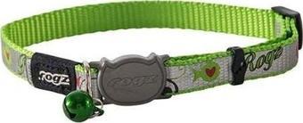 Rogz Catz Reflectocat Halsband Balık Desenli Kedi Boyun Tasması Yeşil Small 1.1x20-31 Cm