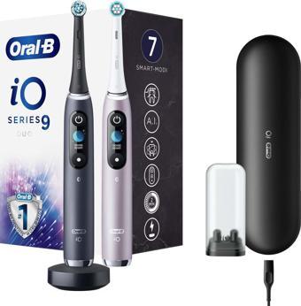 Oral-B iO 9 Şarjlı Diş Fırçası Seti 2'li - Siyah/Pembe