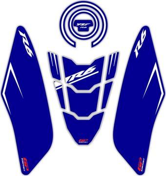 GP Kompozit Yamaha R6 2017-2023 Uyumlu Tank Pad Seti Mavi