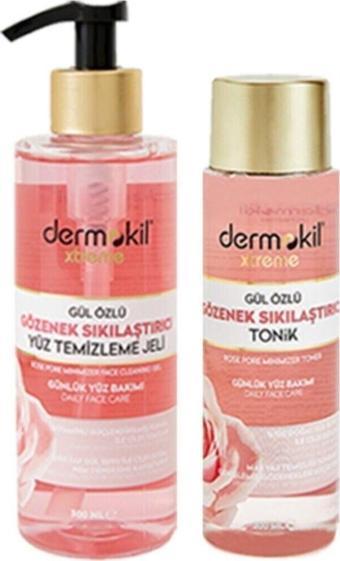 Dermokil Gül Yüz Temizleme Jeli 300 Ml + Gül Tonik 200 Ml