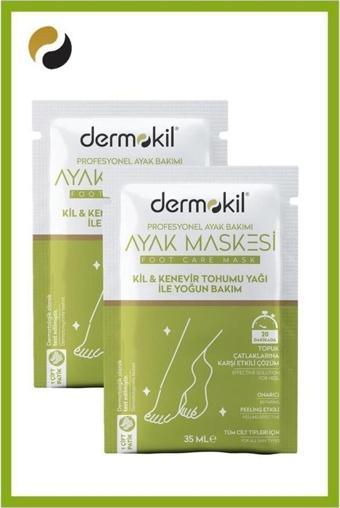 Dermokil Kil Ve Kenevir Yağlı Peeling Etkili Ayak Maskesi 35 Ml 2 ' Li Set