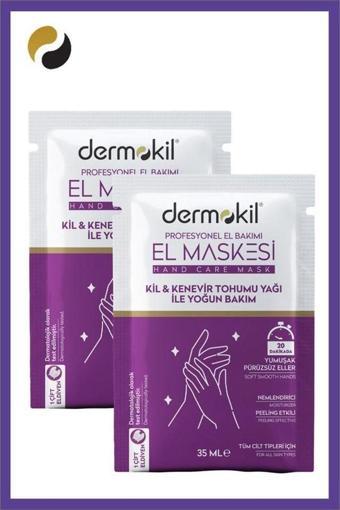 Dermokil Kil Ve Kenevir Yağlı Peeling Etkili El Maskesi 35 Ml 2 ' Li Set