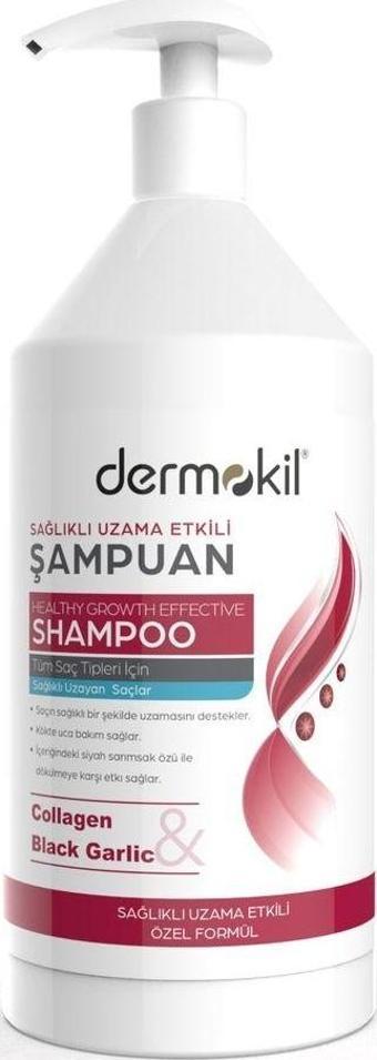 Dermokil Kolojen & Siyah Sarımsak Sağlıklı Uzama Etkili Şampuan 1L