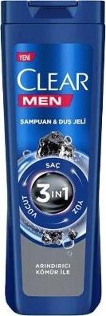 Clear Men Şampuan & Duş Jeli Arındırıcı 350 ml