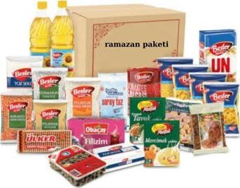 Beşler Ramazan paketi kumanya yardım gıda erzak kolisi lüks paket