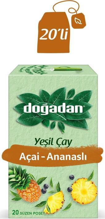 Doğadan Yeşil Çay Açai  Ananaslı