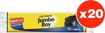 Koroplast Profesyonel 10lu Jumbo Boy Çöp Torbası X 20 Paket (80*110 Cm)